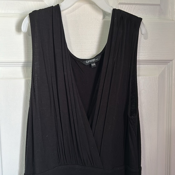 Black George Dress with Hidden Pockets - Size M - Soft Stretch Jersey Cotton - Picture 2 of 6